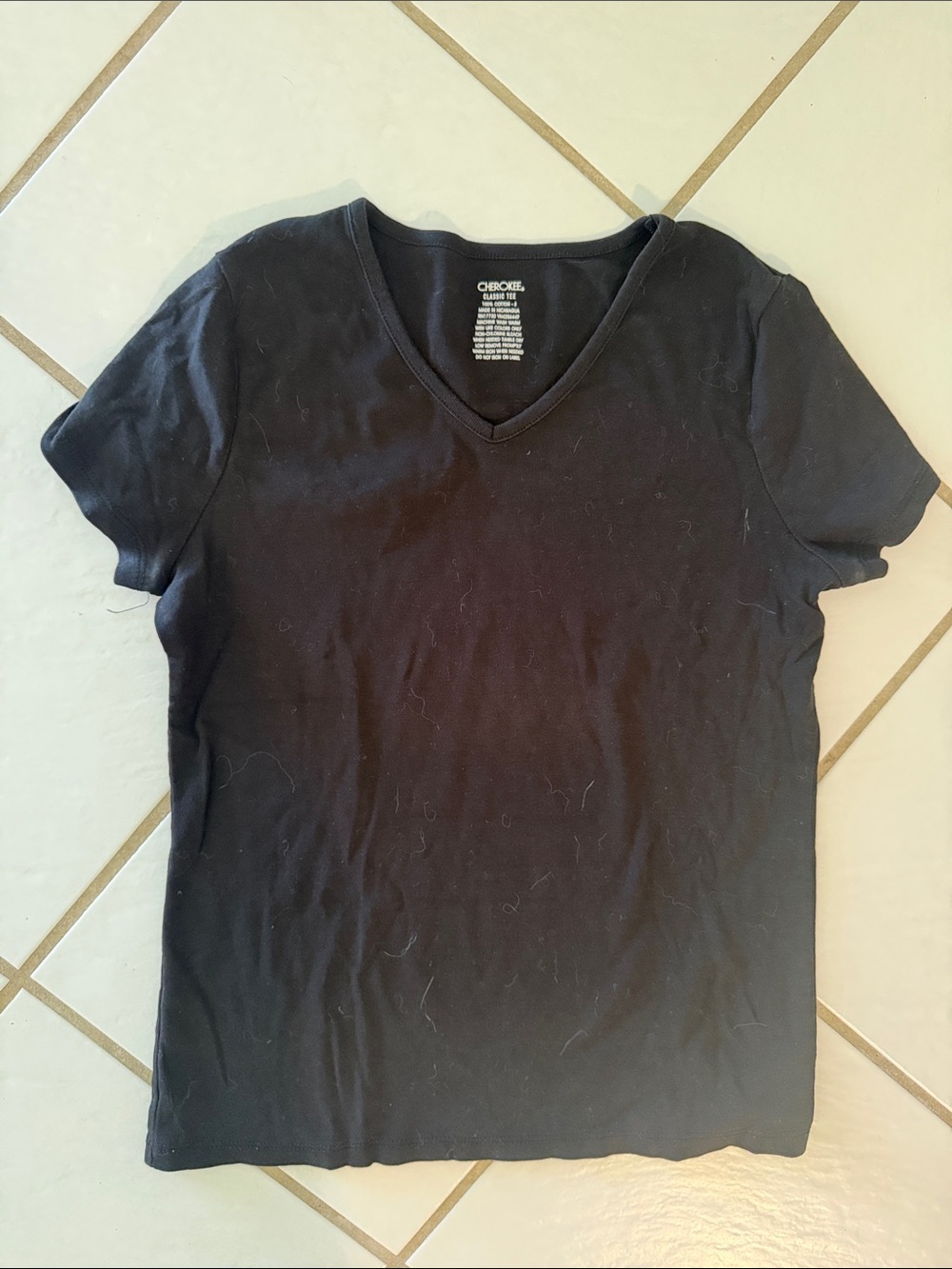 George Black V-Neck Short Sleeve Tee
